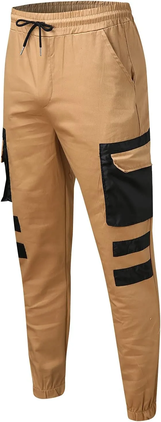 Mens Workout Cargo Sweatpants Pant Men Pants Hiking Athletic Mens Cargo Pants Outdoor Hiking Trouser Multi Pockets