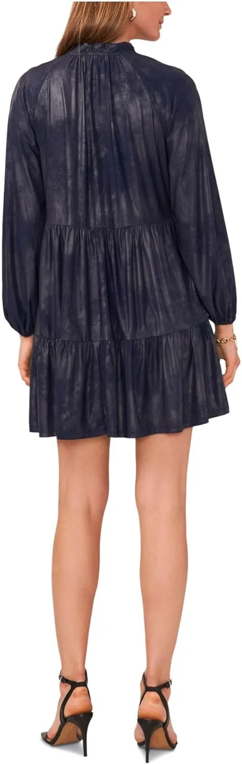 MSK Womens Ruffled Mini Babydoll Dress