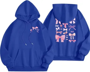 Oversized Hoodies for Women Plus Size Fall Long Sleeve Casual Print Preppy Hoodie Y2k Sweatshirts Teen Girls Clothes
