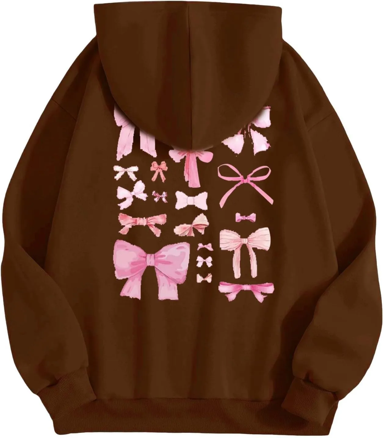 Oversized Hoodies for Women Plus Size Fall Long Sleeve Casual Print Preppy Hoodie Y2k Sweatshirts Teen Girls Clothes