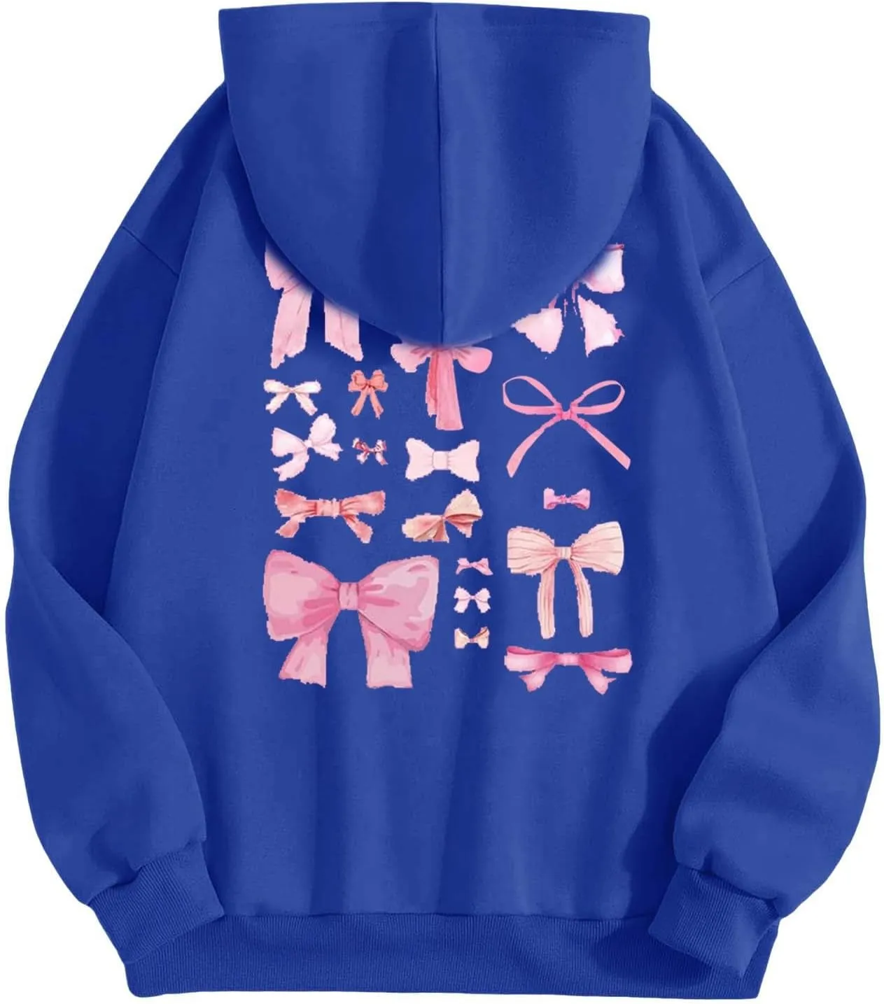 Oversized Hoodies for Women Plus Size Fall Long Sleeve Casual Print Preppy Hoodie Y2k Sweatshirts Teen Girls Clothes