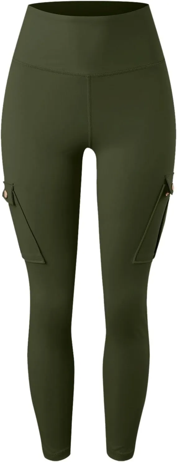 Pants for Women Summer Elastic High Waist Athletic Pants Comfy Casual Workout Trousers with Multiple Pockets 2025