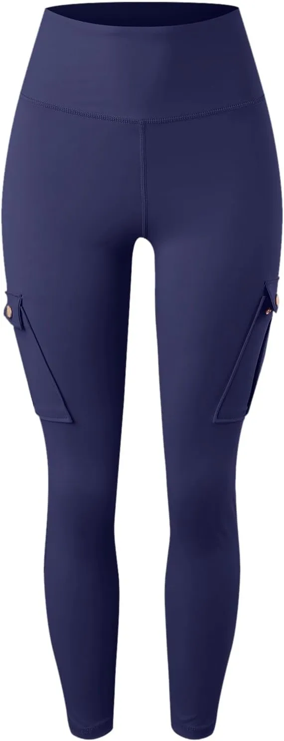 Pants for Women Summer Elastic High Waist Athletic Pants Comfy Casual Workout Trousers with Multiple Pockets 2025