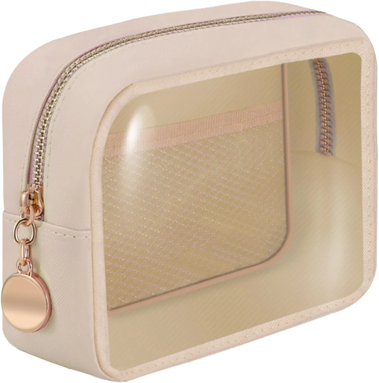 Personalized Initial Clear Bags Set, Clear Cosmetic Bags,Make Up Pouches, Clear Pouch for Organization, Clear Toiletry Travel Bag,Gifts for Women