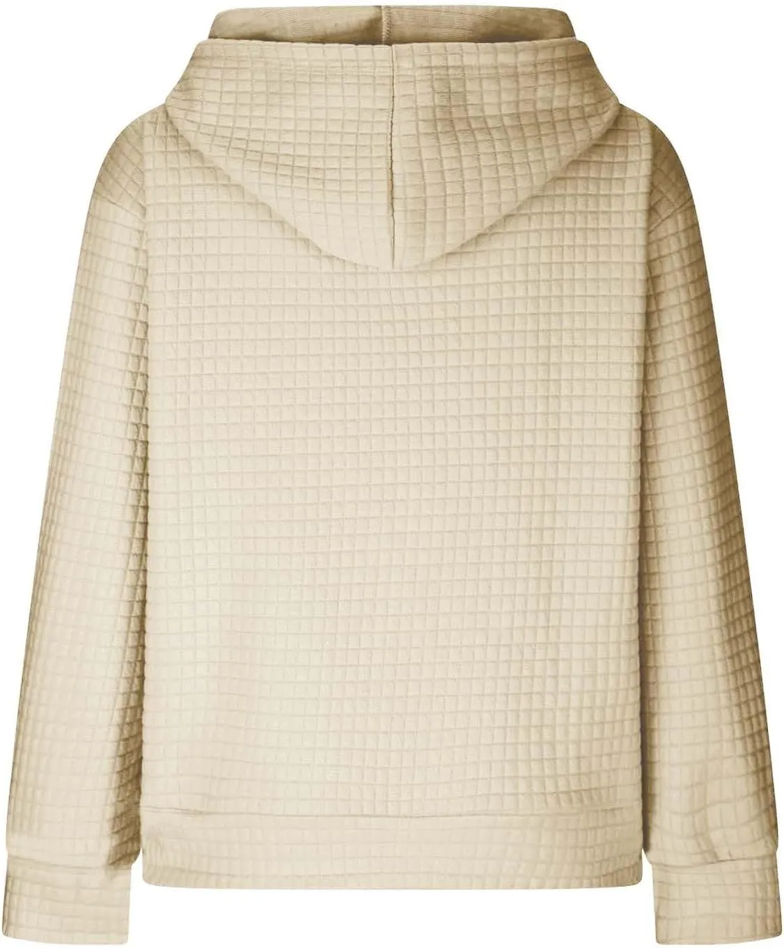 PETYCZEN Fall Sweatshirts for Women Casual Long Sleeve Lightweight Cable Knit Oversized Hoodie Drawstring Pullover Tops