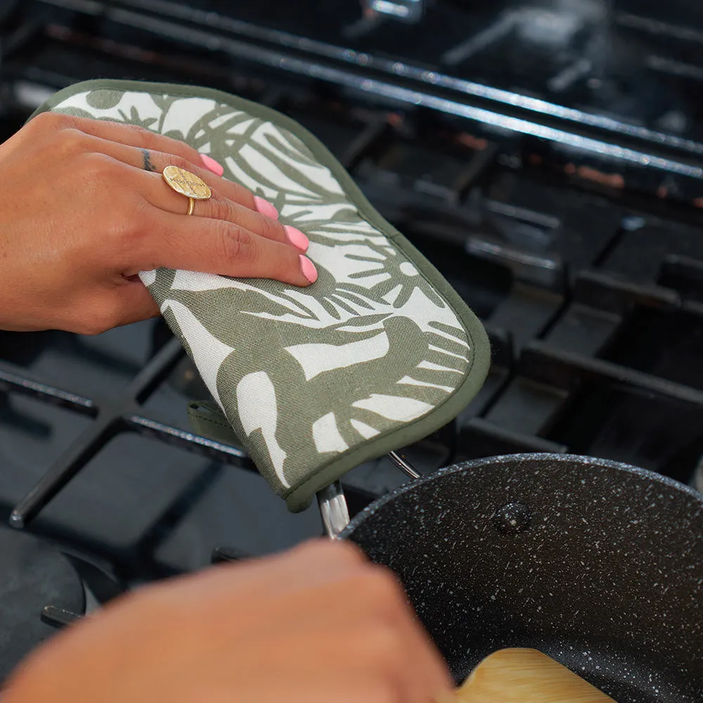 Pot Holder - Linen - Abstract Gum