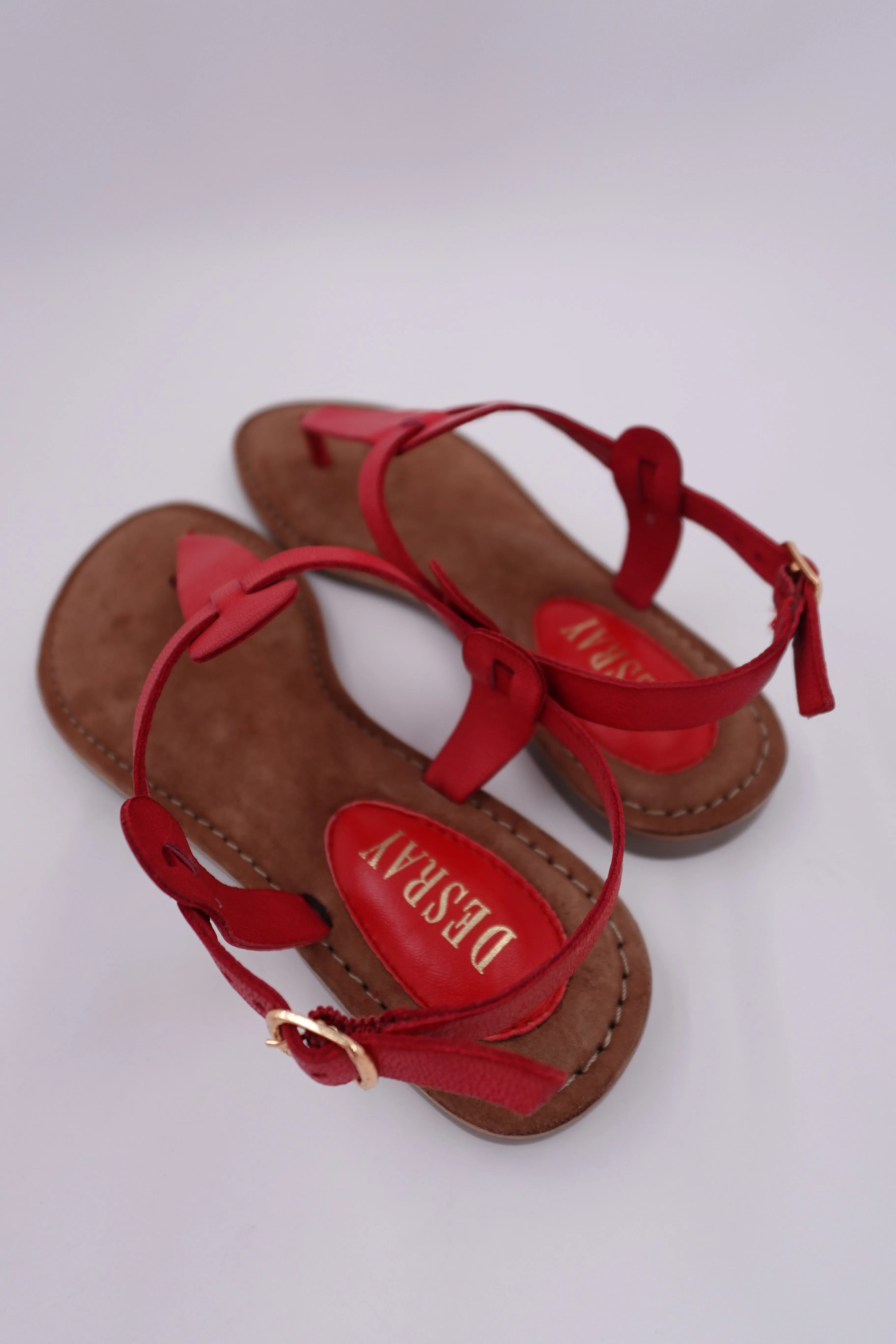 Red T Bar Sandals