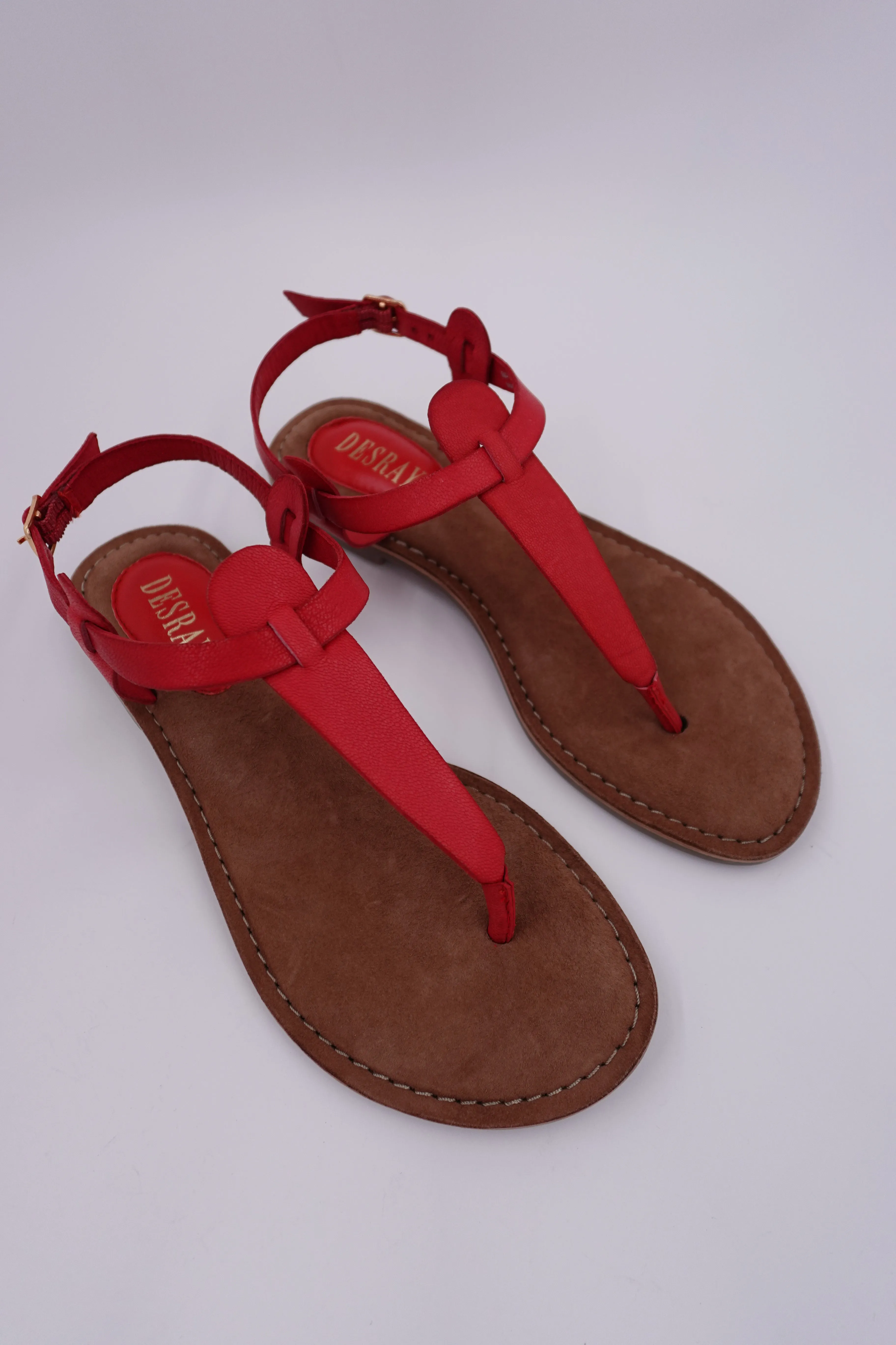 Red T Bar Sandals