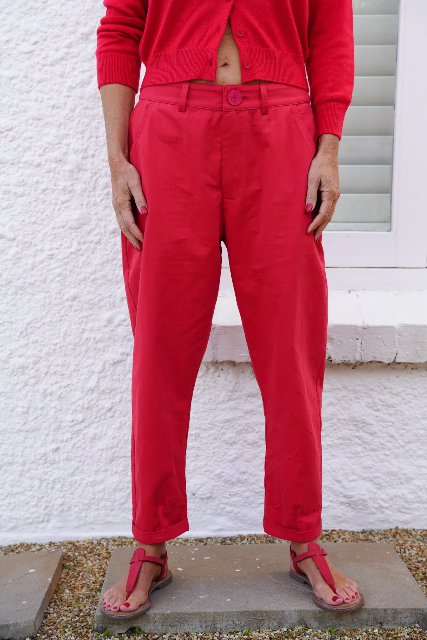 Red T Bar Sandals