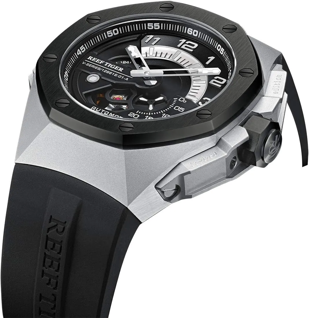 REEF TIGER Luxury Sport Automatic Mechanical Watches for Men Steel Watches RGA92S7