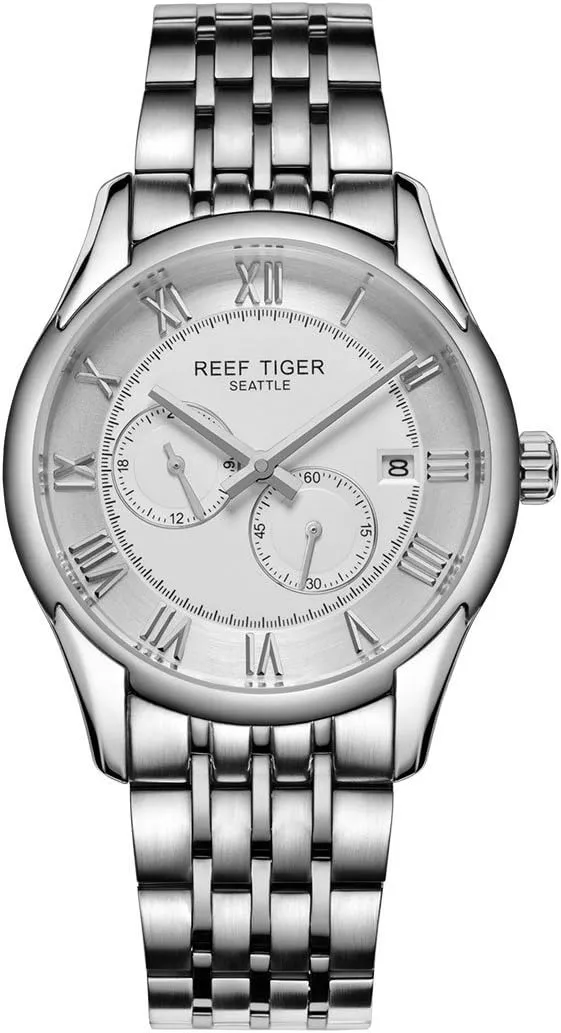 REEF TIGER Mens Business Watches for Hands Stainless Steel Automatic Analog Watches RGA165 (RGA165-YWY)