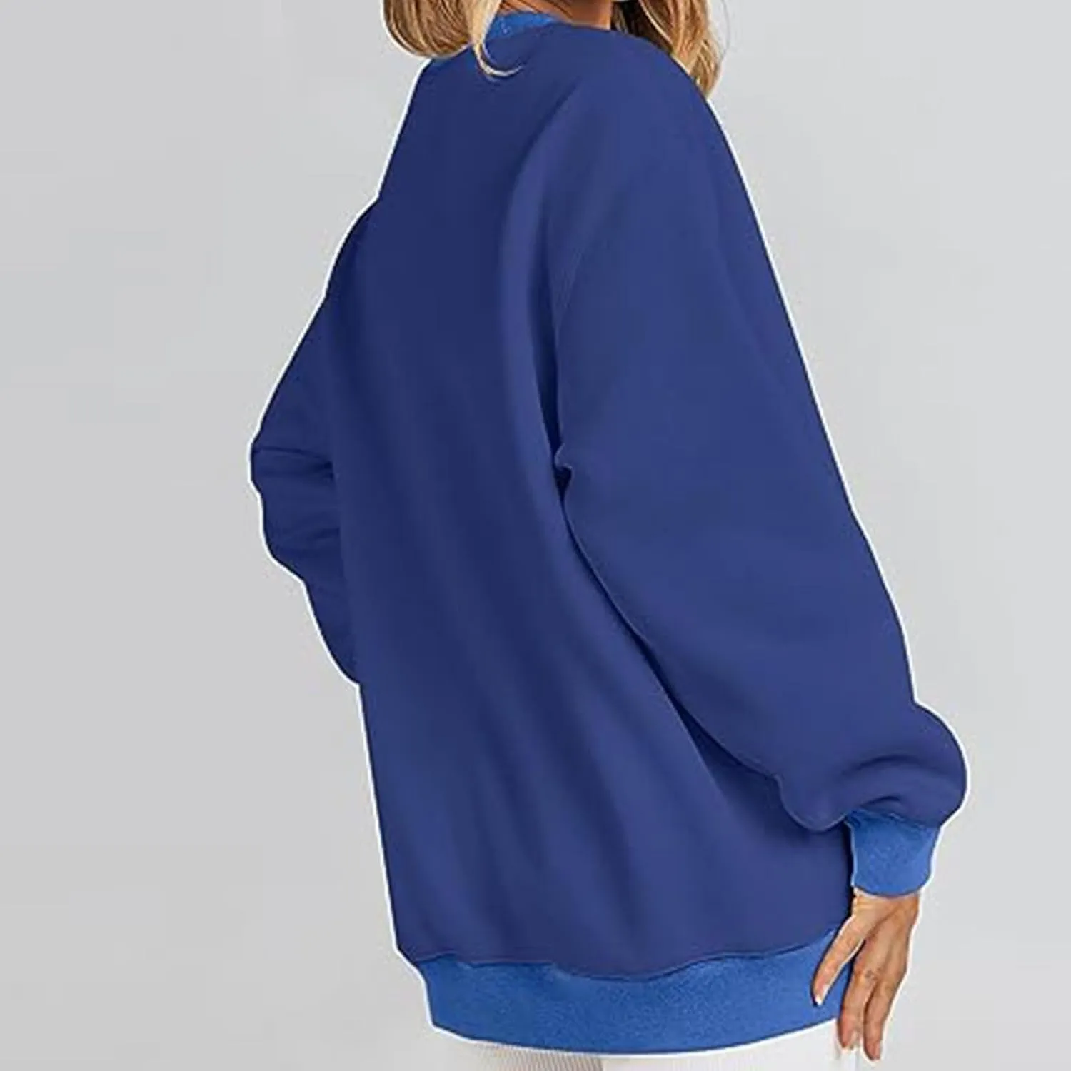 Remember Your Why Sweatshirt for Women Casual Long Sleeve Oversized Tops Trendy Crewneck Pullover Classic Solid Comfy Blouse