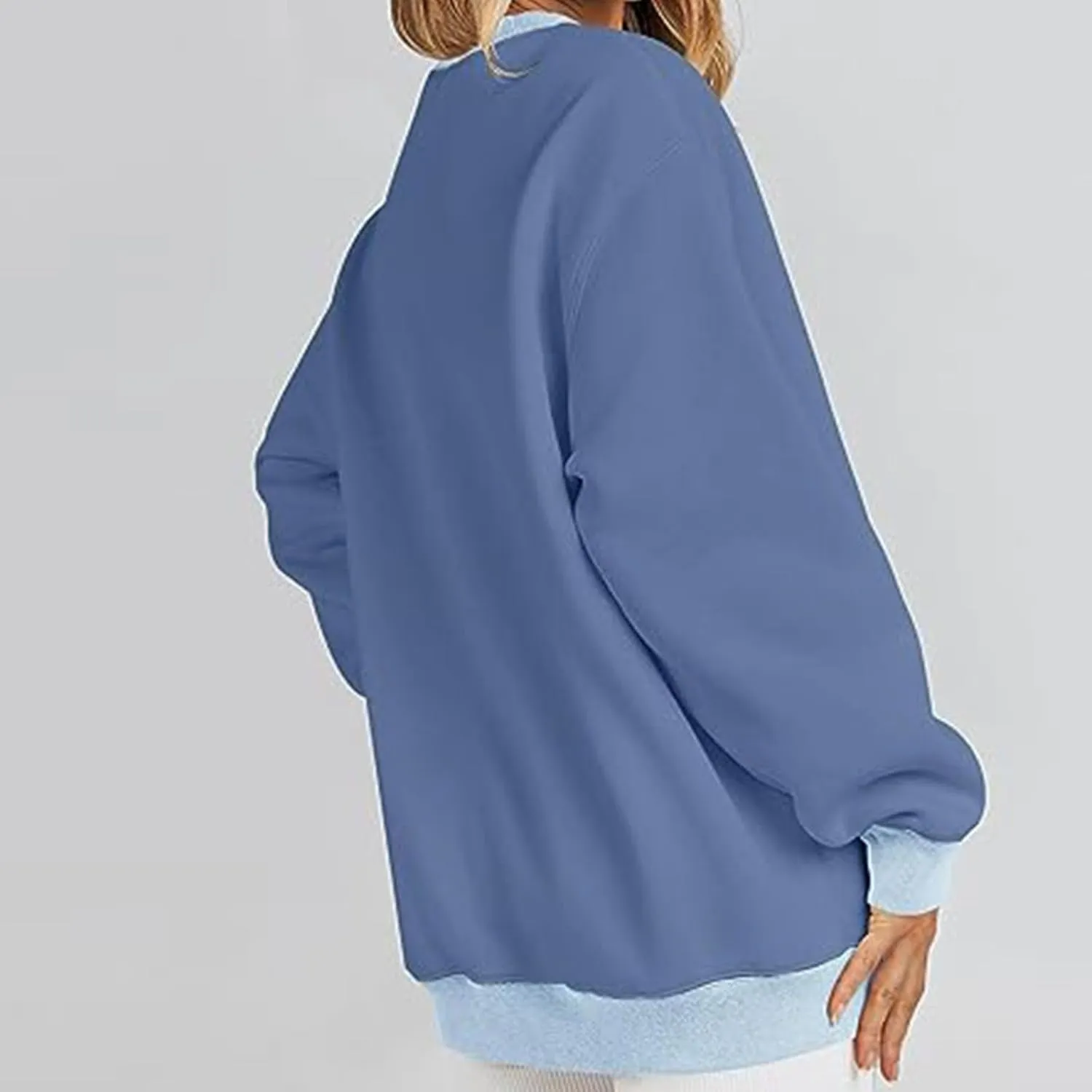 Remember Your Why Sweatshirt for Women Casual Long Sleeve Oversized Tops Trendy Crewneck Pullover Classic Solid Comfy Blouse