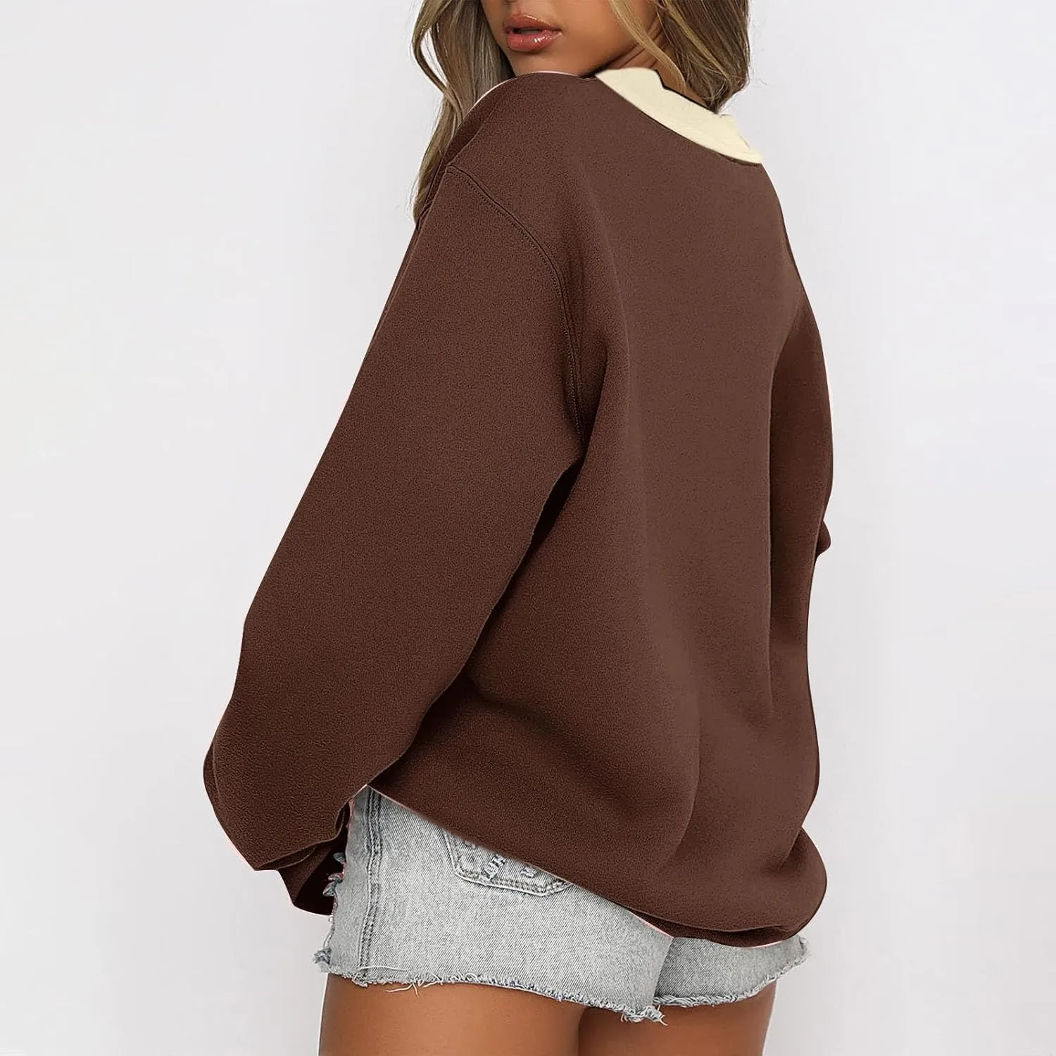 Remember Your Why Sweatshirt for Women Casual Long Sleeve Oversized Tops Trendy Crewneck Pullover Classic Solid Comfy Blouse