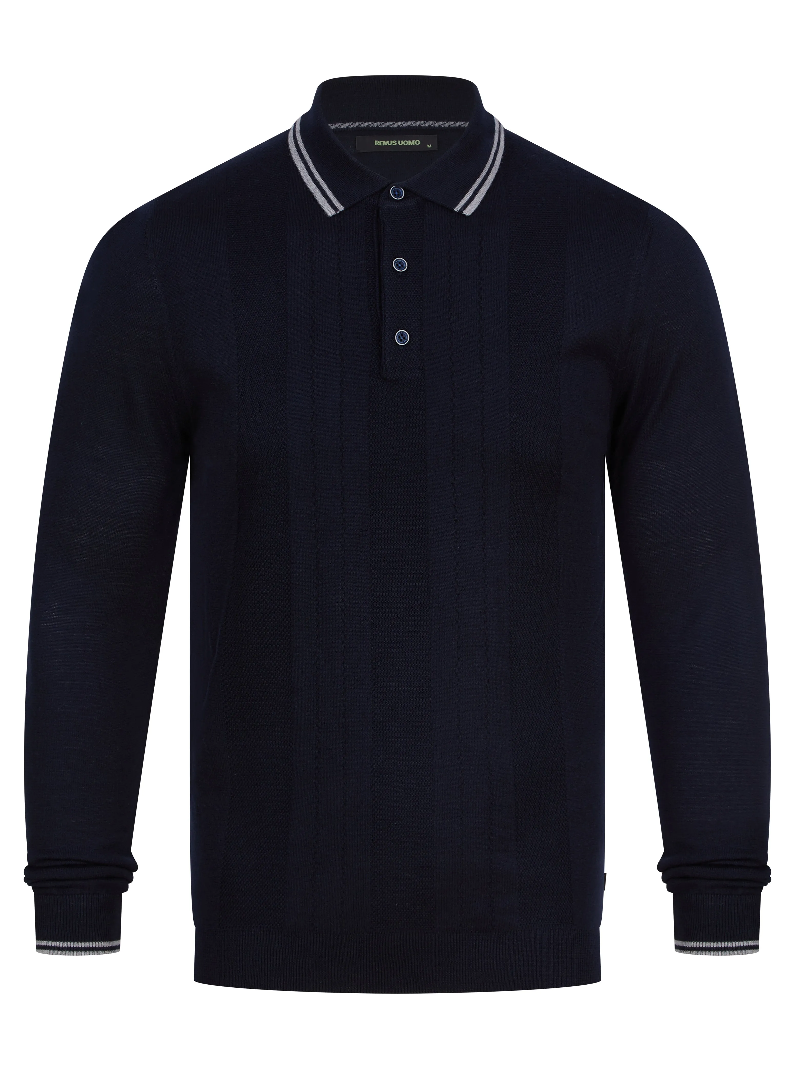 Remus Texture Polo Navy