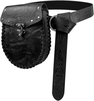 Renaissance Belt Pouch Waist Bag Pouch Skirt Hike Medieval Bag Ren Faire Costume Accessories for Cosplay Halloween