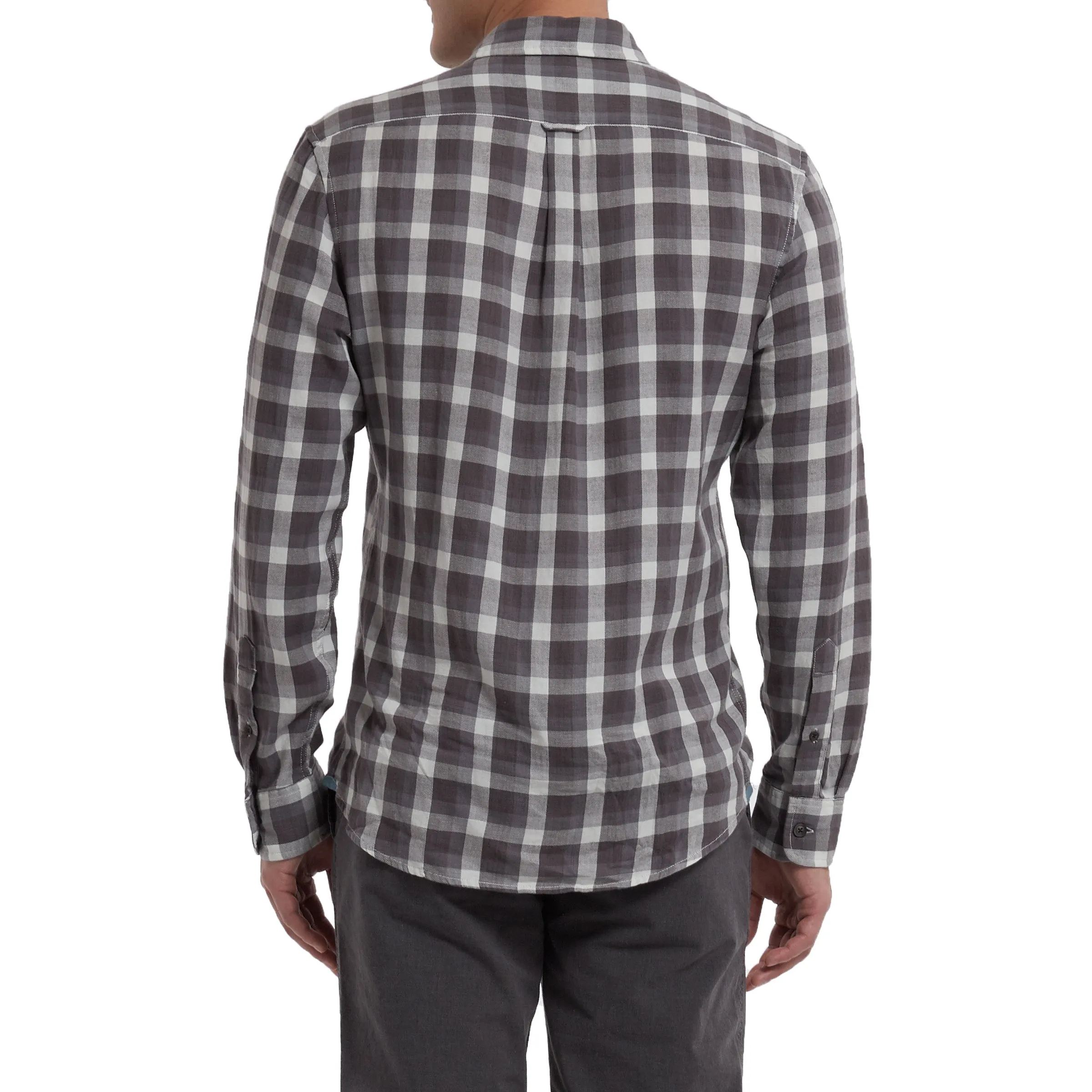 Salem Power Loom Twill Long Sleeve Shirt - Forged Iron/ Blue Blush (Final Sale)