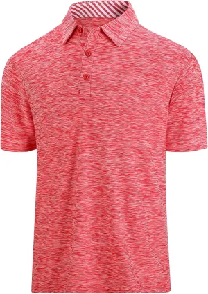 SAMERM Golf Shirts for Men Dry Fit Short Sleeve Mens Golf Shirt Performance Moisture Wicking Polo Shirts for Men