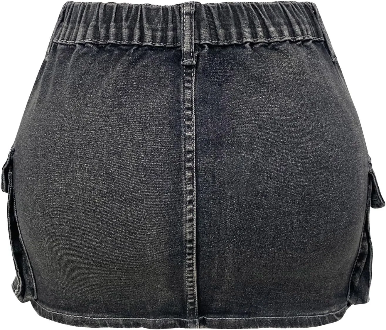 Skirts for Women Winter Fall Faux Denim Mini Short Western A Line Plain Skirts Women 2025 Y2K