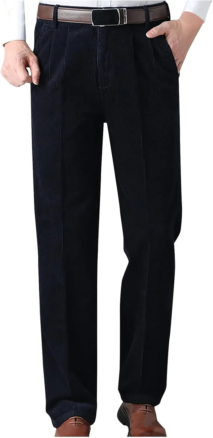 Slim Fit Business Casual Dress Pants for Men Fashion Soft Dress Pants Classic Straight Regular Fit Work Pants for Men