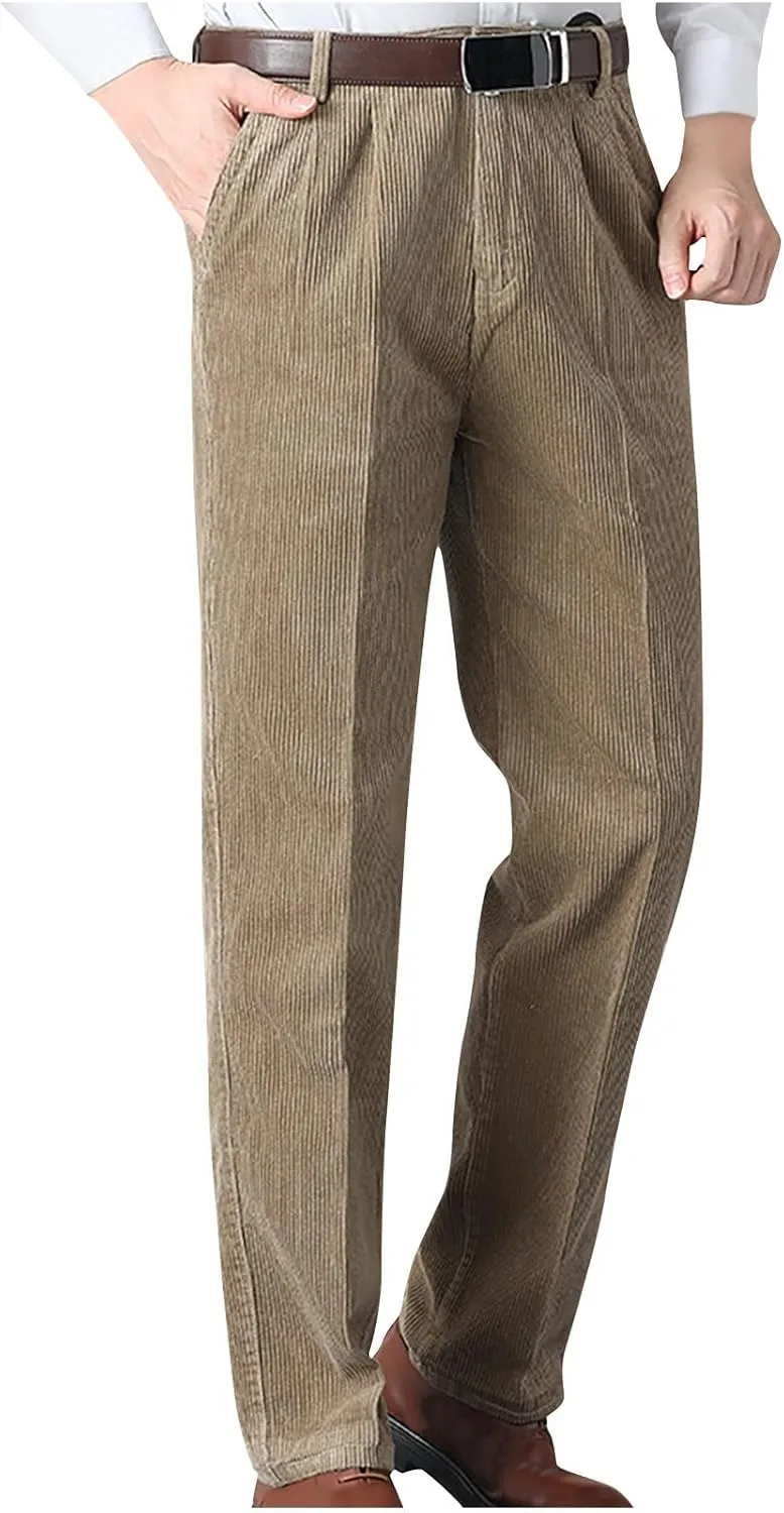 Slim Fit Business Casual Dress Pants for Men Fashion Soft Dress Pants Classic Straight Regular Fit Work Pants for Men