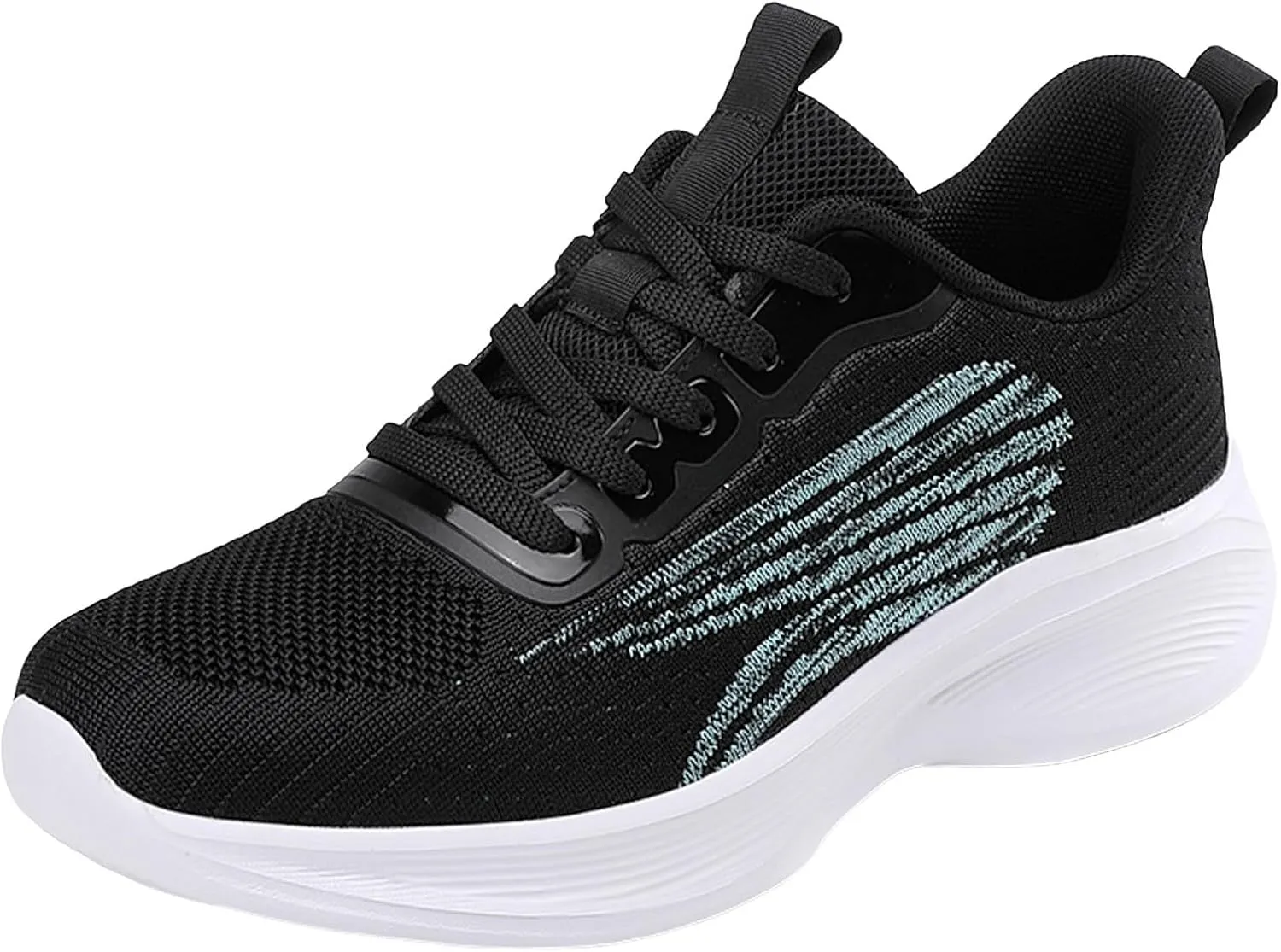 Slip on Walking Shoes for Women Dressy Knitted Non Slip Arch Support Running Shoes Breathable Mesh Sports Workout Tennis Shoes Ladies 2024 Fashion Sneakers