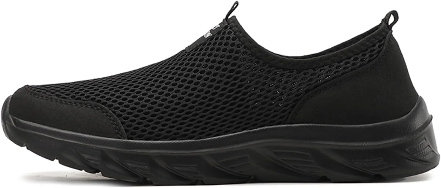 Slip on Walking Shoes Men Comfort Memory Foam Breathable Lightweight Fashion Sneakers Non Slip Indoor Outdoor Workout Tennis Shoes Wide Width