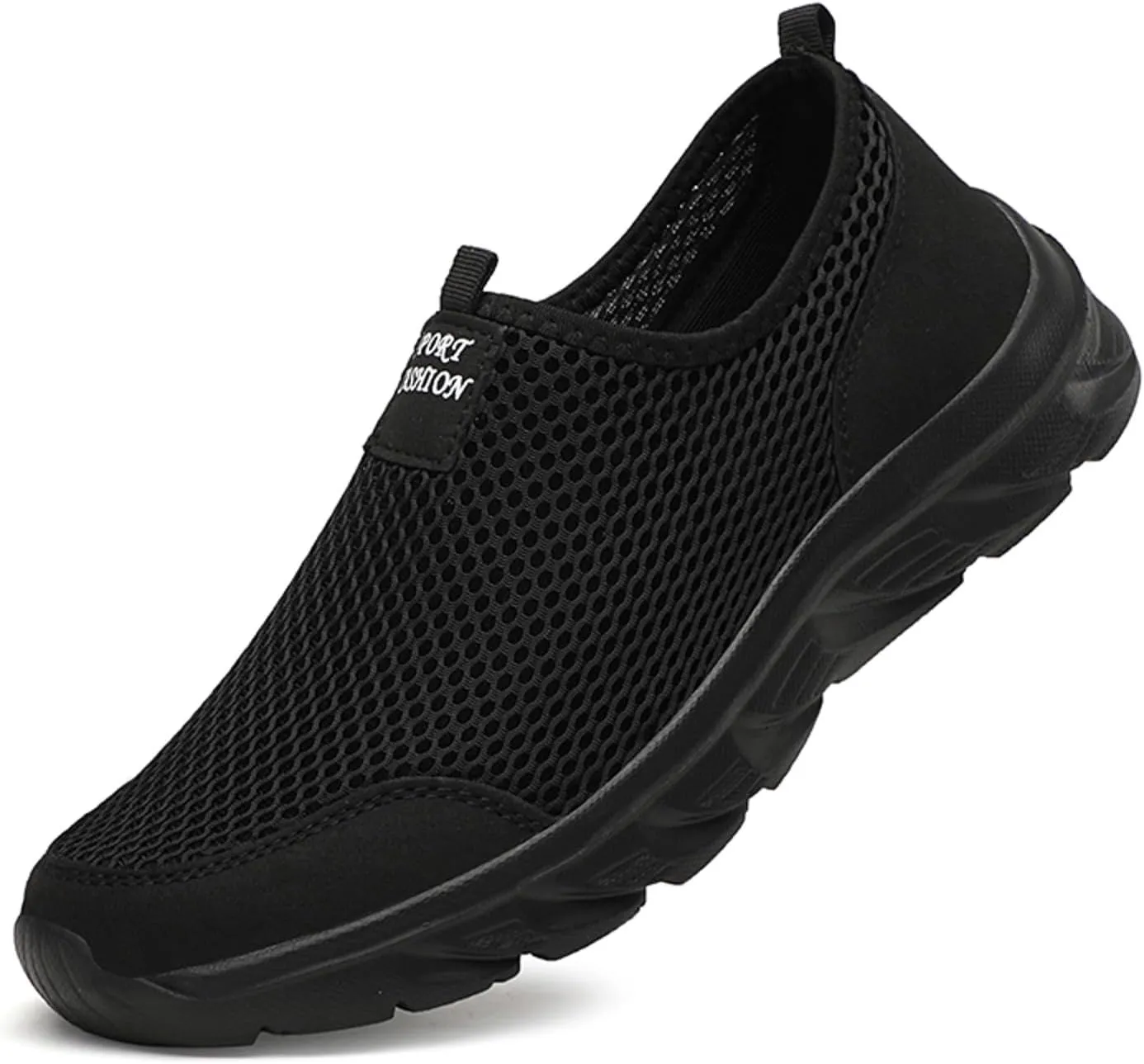 Slip on Walking Shoes Men Comfort Memory Foam Breathable Lightweight Fashion Sneakers Non Slip Indoor Outdoor Workout Tennis Shoes Wide Width