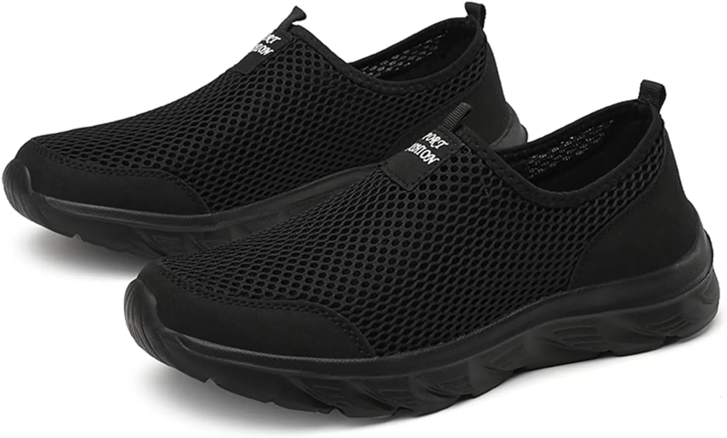 Slip on Walking Shoes Men Comfort Memory Foam Breathable Lightweight Fashion Sneakers Non Slip Indoor Outdoor Workout Tennis Shoes Wide Width