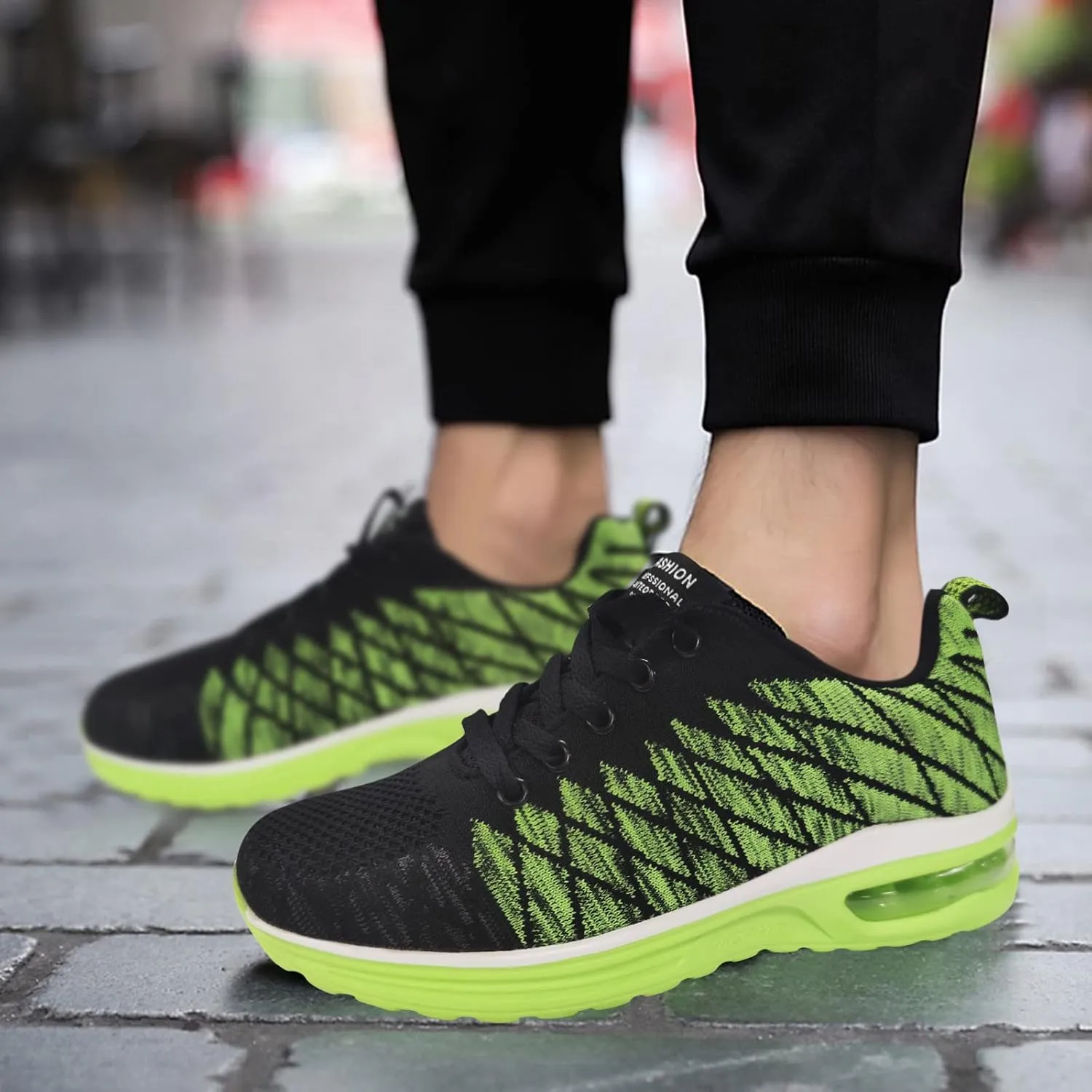 Slip on Walking Shoes Men Comfort Memory Foam Breathable Mesh Fashion Sneakers Non Slip Travel Jogging Workout Tennis Shoes Wide Width