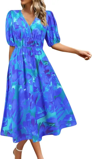 Spring Dresses for Women 2025 Sexy Boho Dresses for Women 2025 Womens Dress Swing Puff