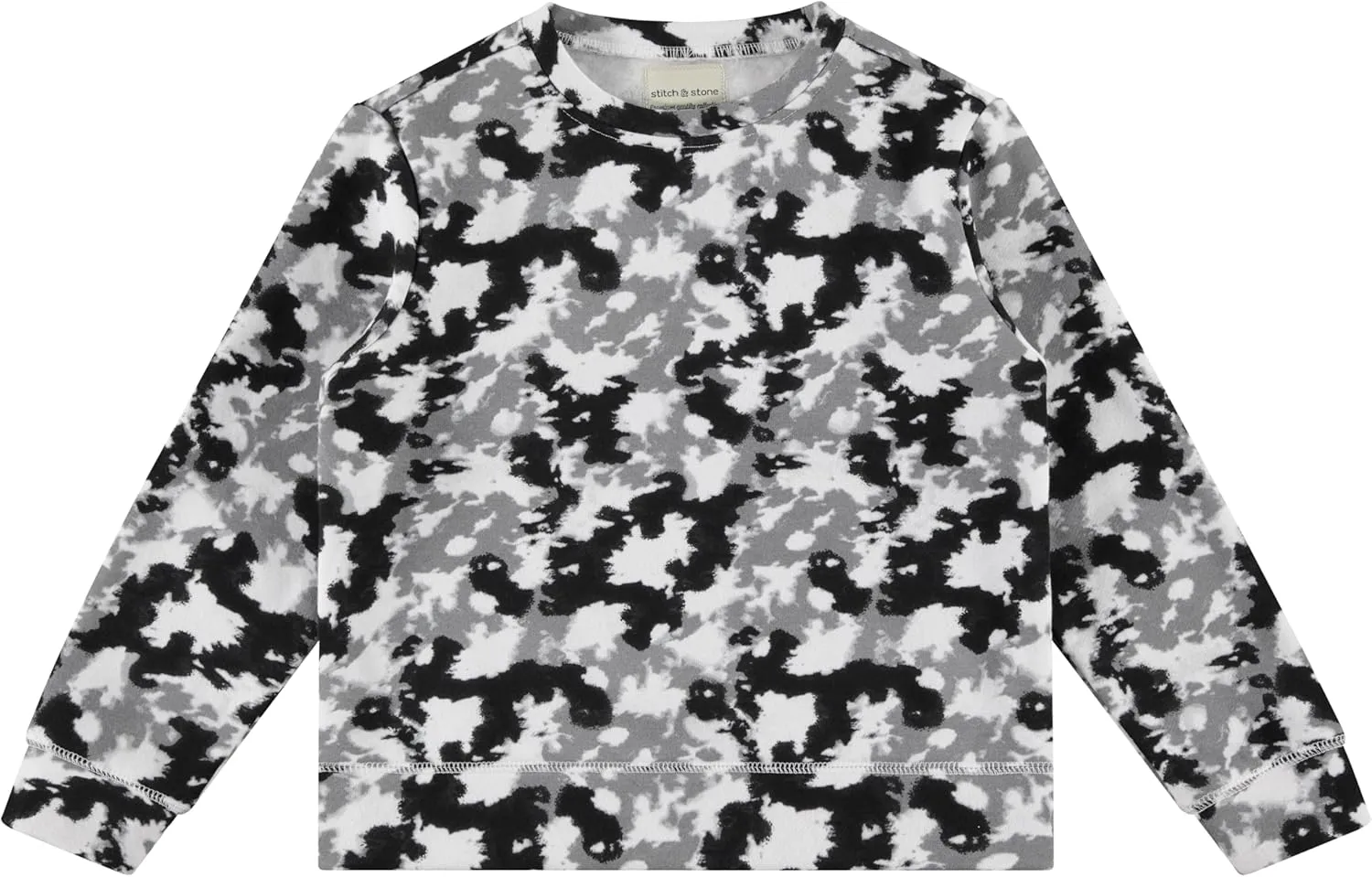 STITCH & STONE Boys 3PK Tops - Fun and Trendy Fleece Sweatshirts for Boys