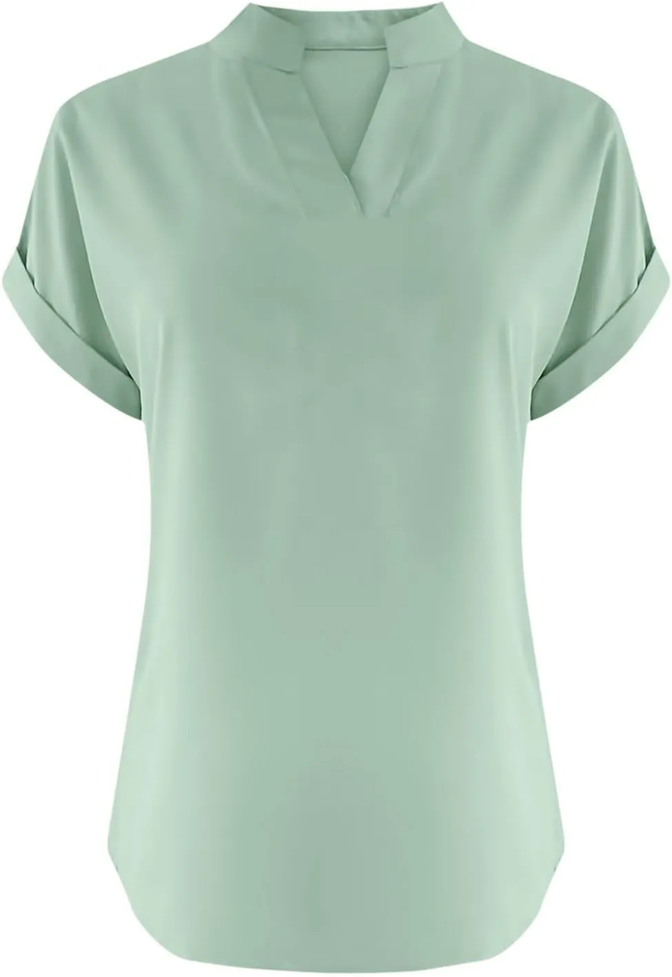 Summer Tops for Women 2025 Trendy Short Sleeve Cotton Linen Shirt Casua V Neck Tunic Blouses Outfits
