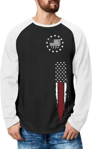 Sweatshirts For Men Crewneck Vintage Casual Prints Long Sleeve Graphic Fashion Outdoor Graphic Sweatshirts