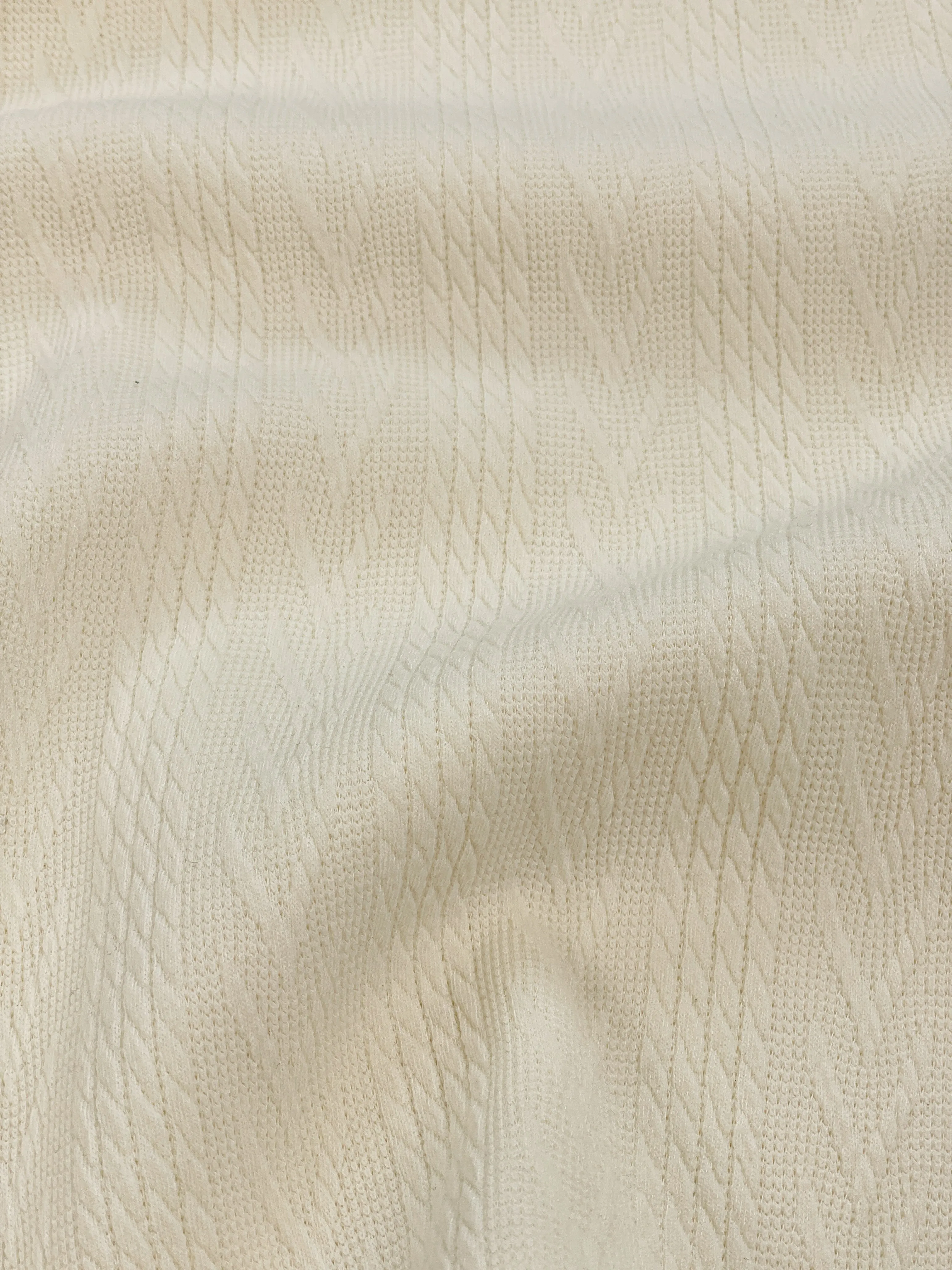 TENNIS CABLE TEXTURE SHORTS - ECRU