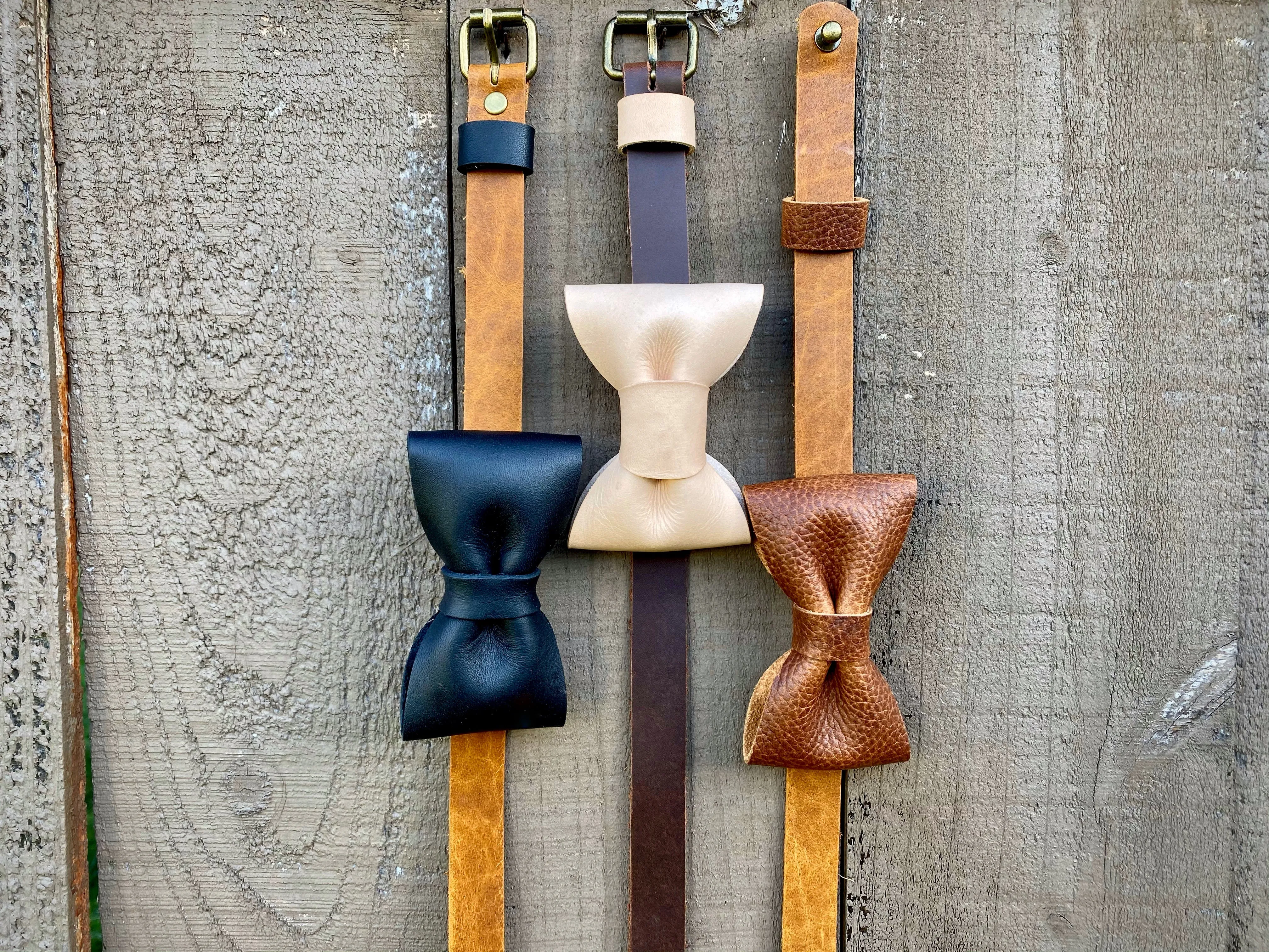 The Doctor | Leather Bow Tie