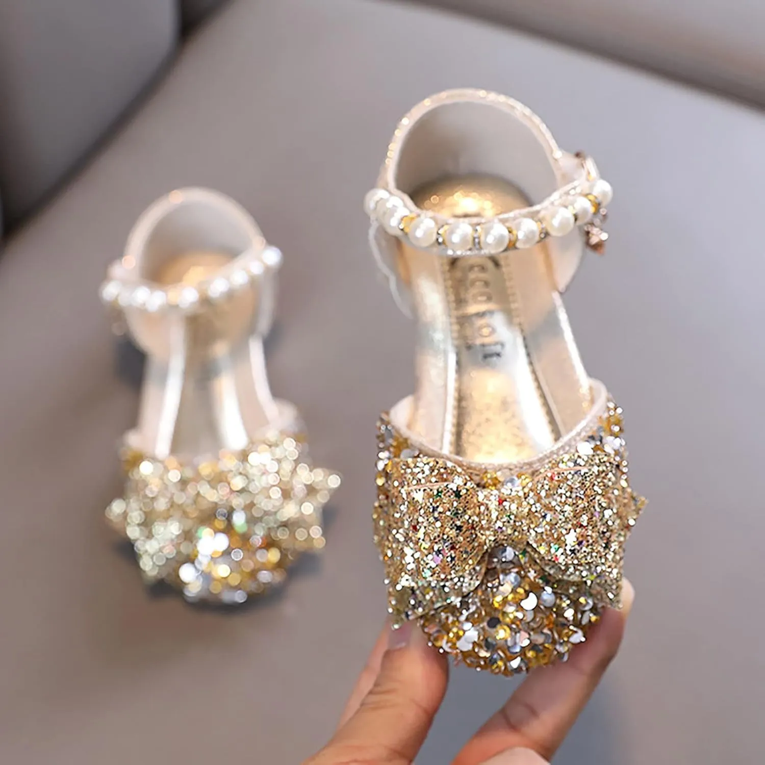 Toddler Girls Slippers Size 5 Toddler Baby Casual Princess Dress Shoes Comfortable Flat Outdoor Girl Slide for Big Kids