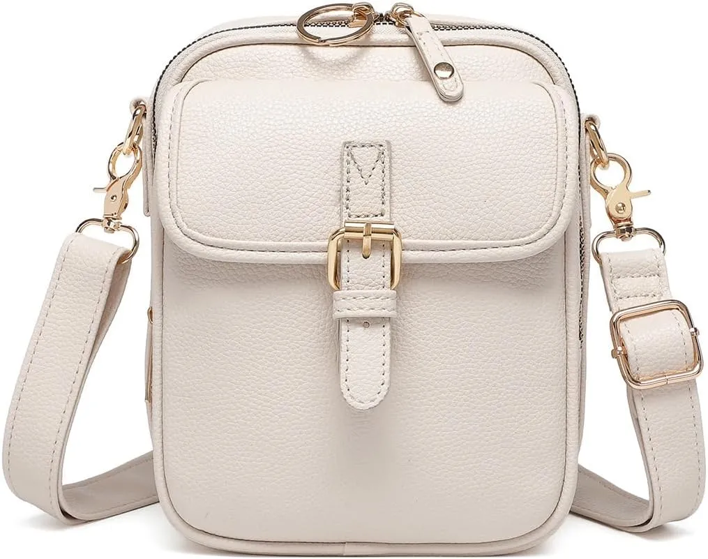 Tojoyride Crossbody Bag,2025 Upgrade Double Layer Large Capacity Mini Messenger Bag, With 10 Card Slots and Anti-Theft Zipper