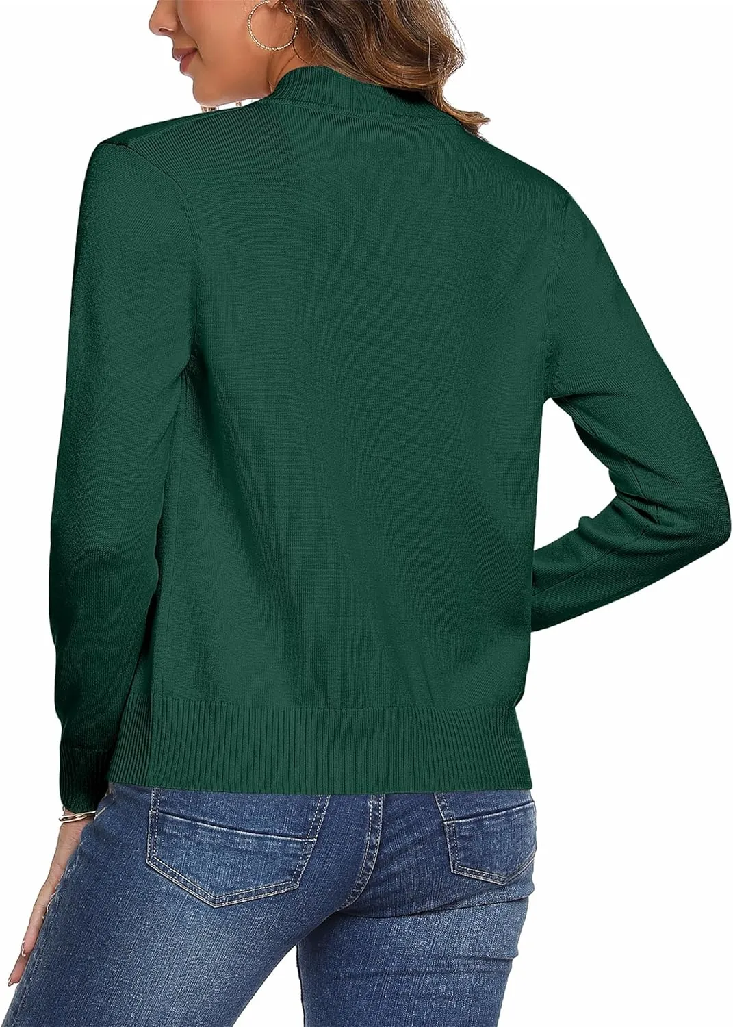 Totatuit Womens Long Sleeve Knitted Zip Up Sweater Cardigans Sweaters Lightweight Zipper Sweatshirts Jacket