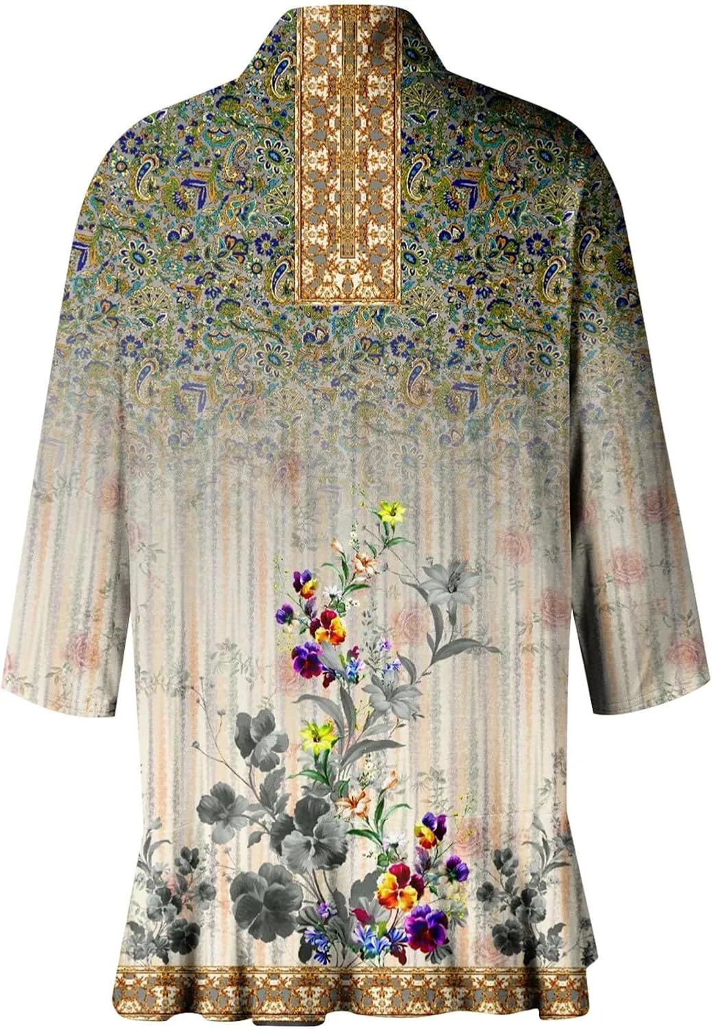 Western Aztec Cardigan for Women 3/4 Length Sleeve Lightweight Summer Cardigan Light Womens Jacket Women's Cardigans