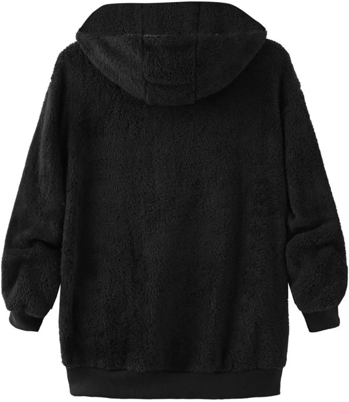 Winter Coats for Women Oversized Fuzzy Fleece Jacket Faux Fur Cardigan Coat Outwear Warm Teddy Coat Long Sleeve Hoodie