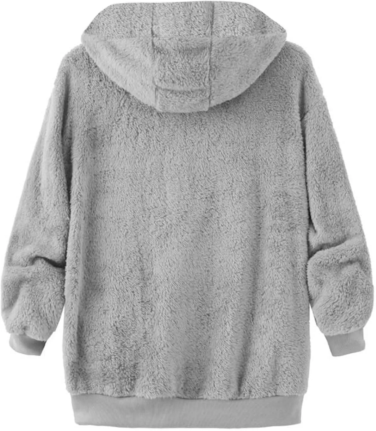 Winter Coats for Women Oversized Fuzzy Fleece Jacket Faux Fur Cardigan Coat Outwear Warm Teddy Coat Long Sleeve Hoodie