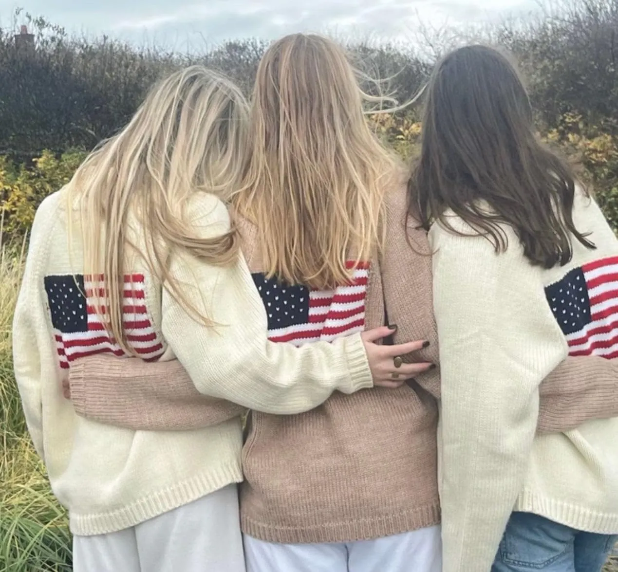 Women American Flag Sweater USA Flag Button Down Cardigan Sweater Jacket 4th of July Patriotic Outfits Knitwear