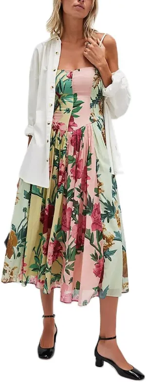 Women Boho Floral Maxi Dress Y2k Sleeveless Long Dress Print Spaghetti Strap A Line Dress Vacation Beach Sundress