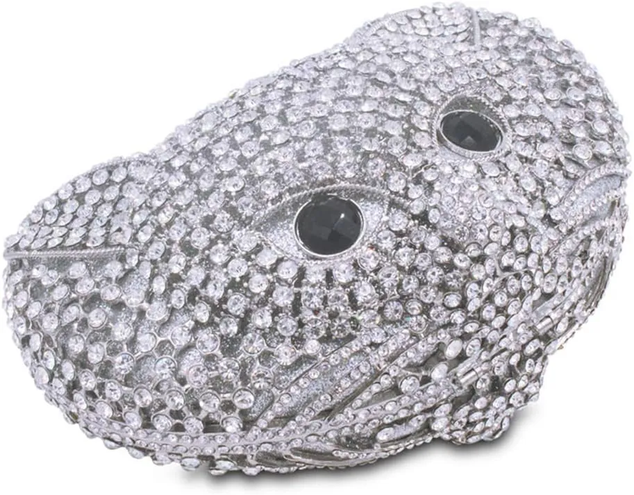 Women Clutch-Purse Chain Rhinestone Wedding Evening-Bag Luxury Handbag Mice