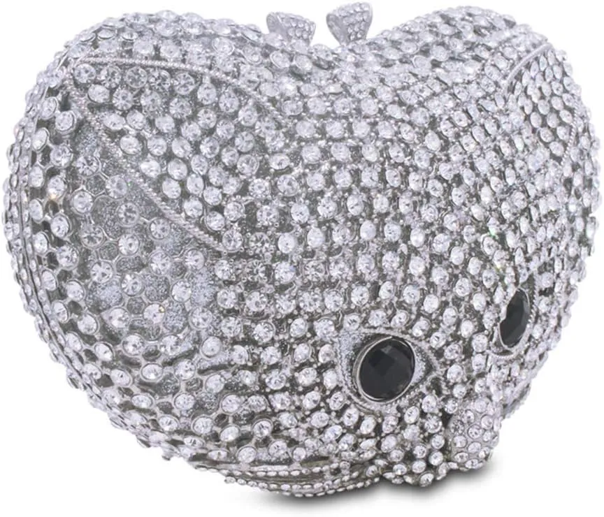 Women Clutch-Purse Chain Rhinestone Wedding Evening-Bag Luxury Handbag Mice