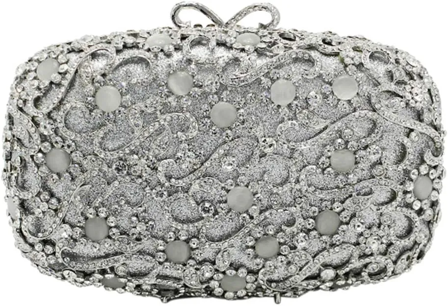 Women Diamond Clutch Wedding Evening-Bag Chain Rhinestone Purse Luxury Handbag
