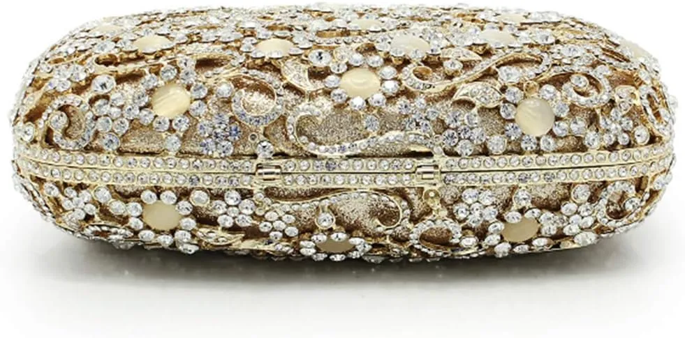Women Diamond Clutch Wedding Evening-Bag Chain Rhinestone Purse Luxury Handbag