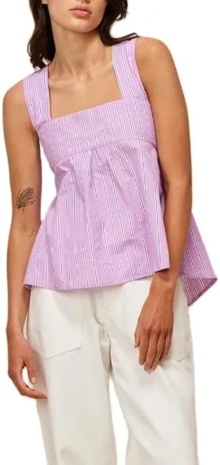 Women Gingham Tank Top Y2K Tie Back Peplum Tank Vintage Plaid Half Backless Sleeveless Babydoll Blouse Going Out Tops