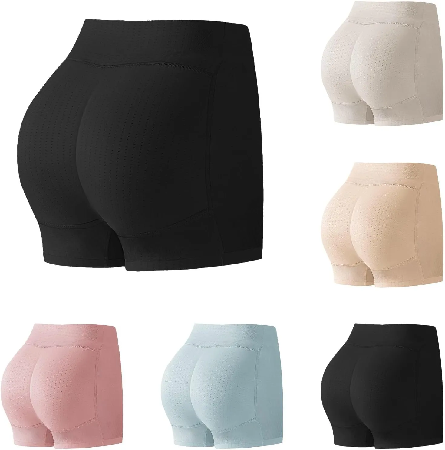 Women Lace Trim Underwear High Waisted Ladies Panties Full Coverage Briefs Seamless Soft Tangas